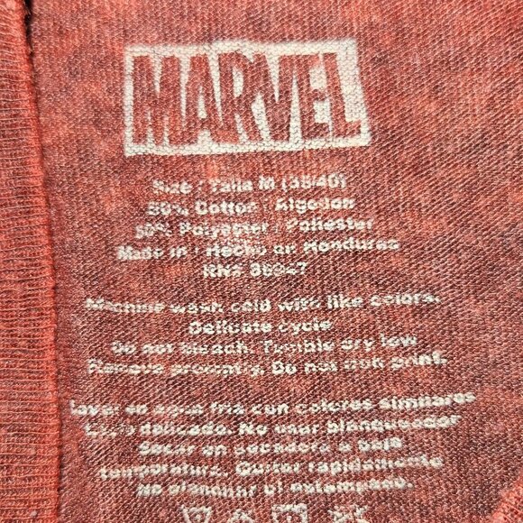 Marvel Comic Deadpool Heather Burgundy T-Shirt Size Med - Picture 7 of 8